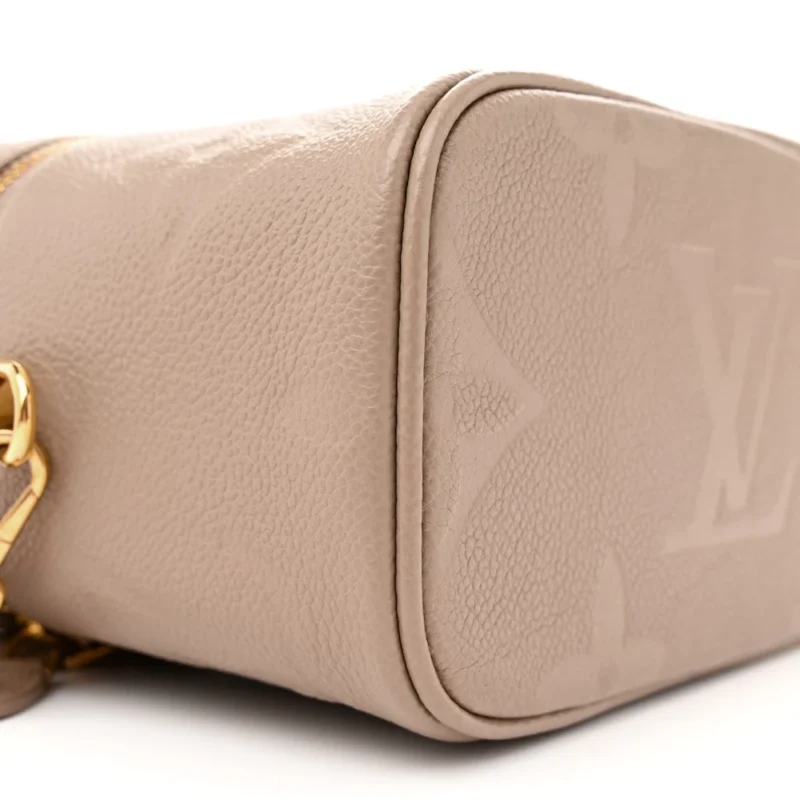 LOUIS VUITTON VANITY PM TOURTERELLE GIANT MONOGRAM EMPREINTE LEATHER GOLD HARDWARE - Image 4