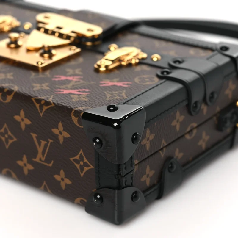 LOUIS VUITTON PETITE MALLE PM BLACK MONOGRAM CANVAS GOLD HARDWARE - Image 4