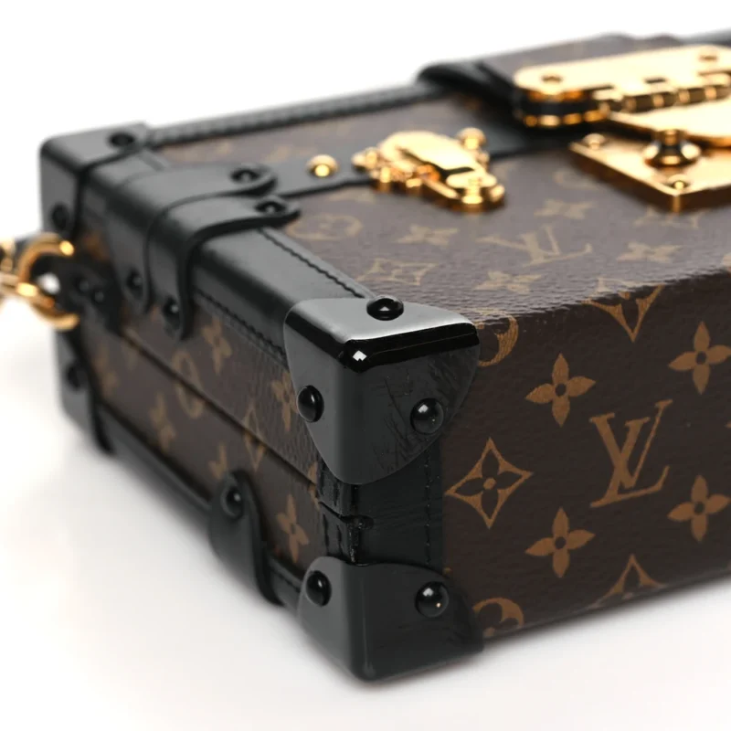 LOUIS VUITTON PETITE MALLE PM BLACK MONOGRAM CANVAS GOLD HARDWARE - Image 5
