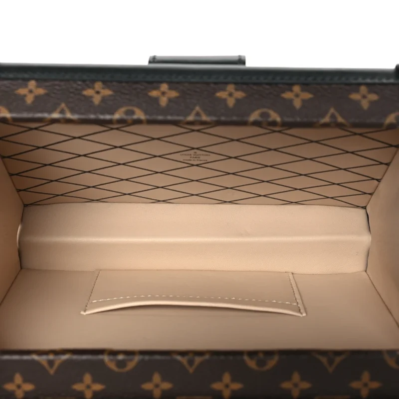 LOUIS VUITTON PETITE MALLE PM BLACK MONOGRAM CANVAS GOLD HARDWARE - Image 7