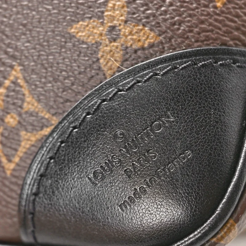 LOUIS VUITTON ODEON PM BLACK MONOGRAM CANVAS BRASS HARDWARE - Image 2