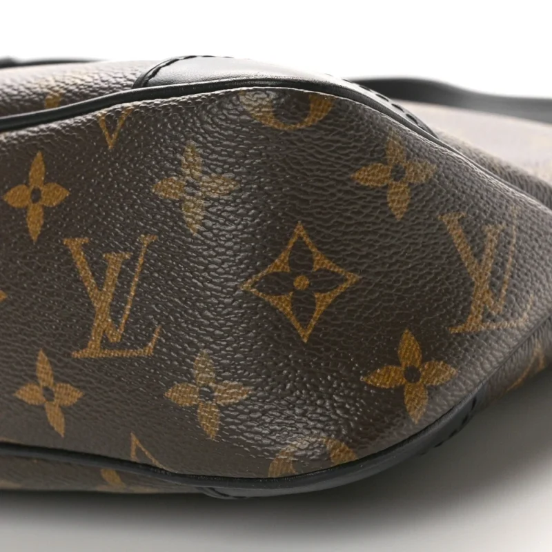 LOUIS VUITTON ODEON PM BLACK MONOGRAM CANVAS BRASS HARDWARE - Image 5
