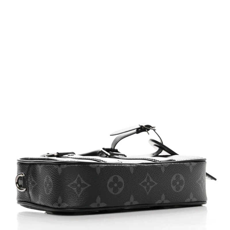 LOUIS VUITTON NANO PORTE DOCUMENTS VOYAGE BB BLACK MONOGRAM ECLIPSE CANVAS SILVER HARDWARE - Image 6