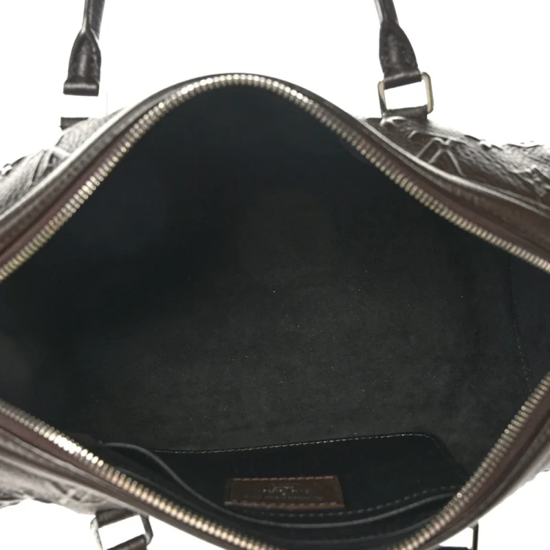 LOUIS VUITTON NEO PAPILLON PM MARRON MONOGRAM CANVAS REVELATION SILVER HARDWARE - Image 7