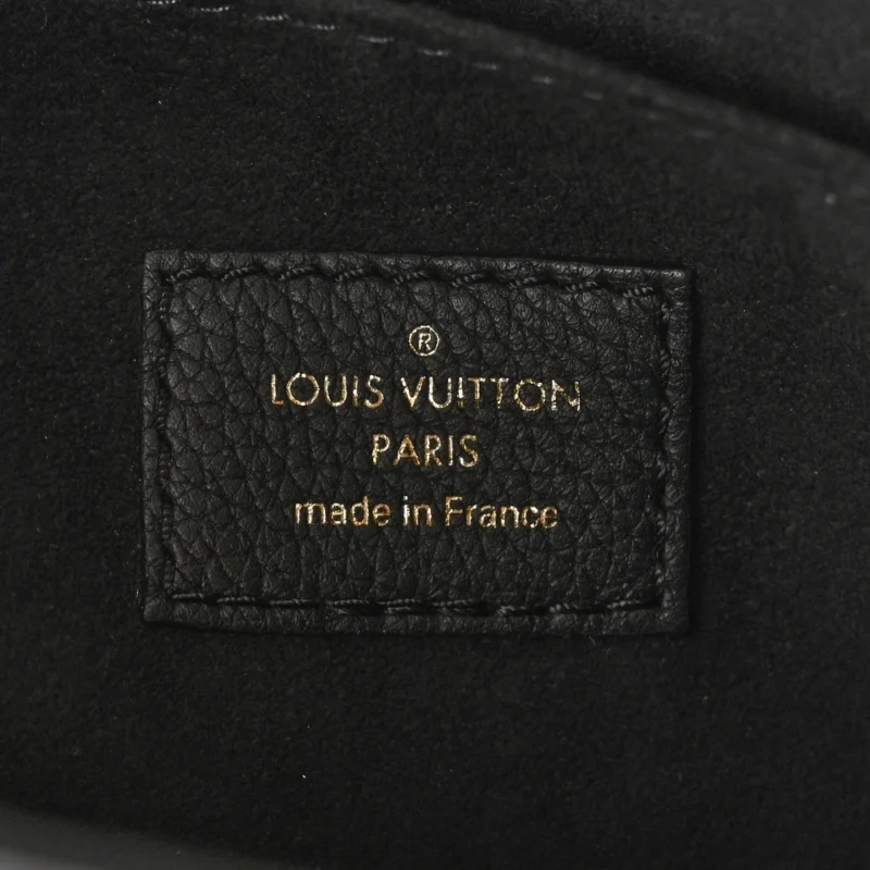 LOUIS VUITTON LOCK & GO TOTE PM BLACK CALFSKIN LEATHER GOLD HARDWARE - Image 2