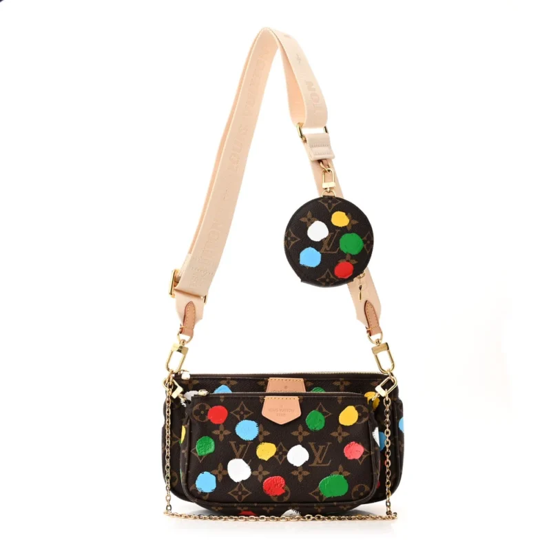 LOUIS VUITTON MULTI POCHETTE ACCESSORIES PM LV X YK MONOGRAM CANVAS GOLD HARDWARE