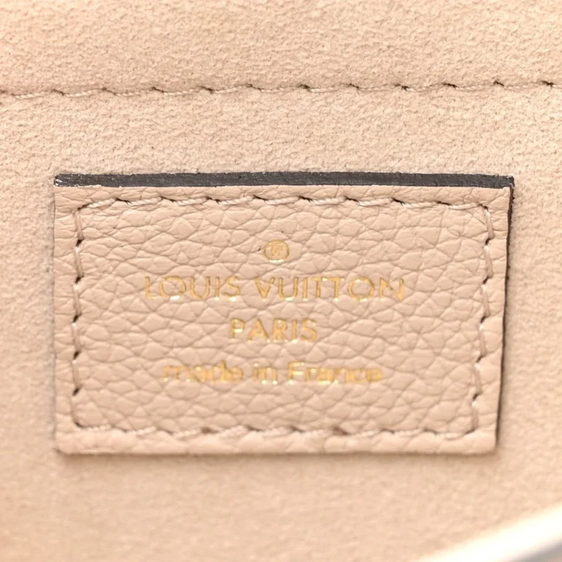 LOUIS VUITTON LOCKME TENDER GREIGE GRAINED CALFSKIN LEATHER GOLD HARDWARE - Image 2