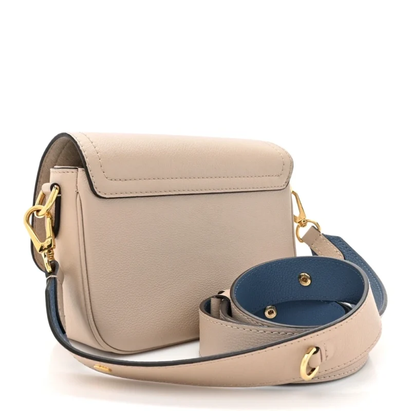 LOUIS VUITTON LOCKME TENDER GREIGE GRAINED CALFSKIN LEATHER GOLD HARDWARE - Image 3