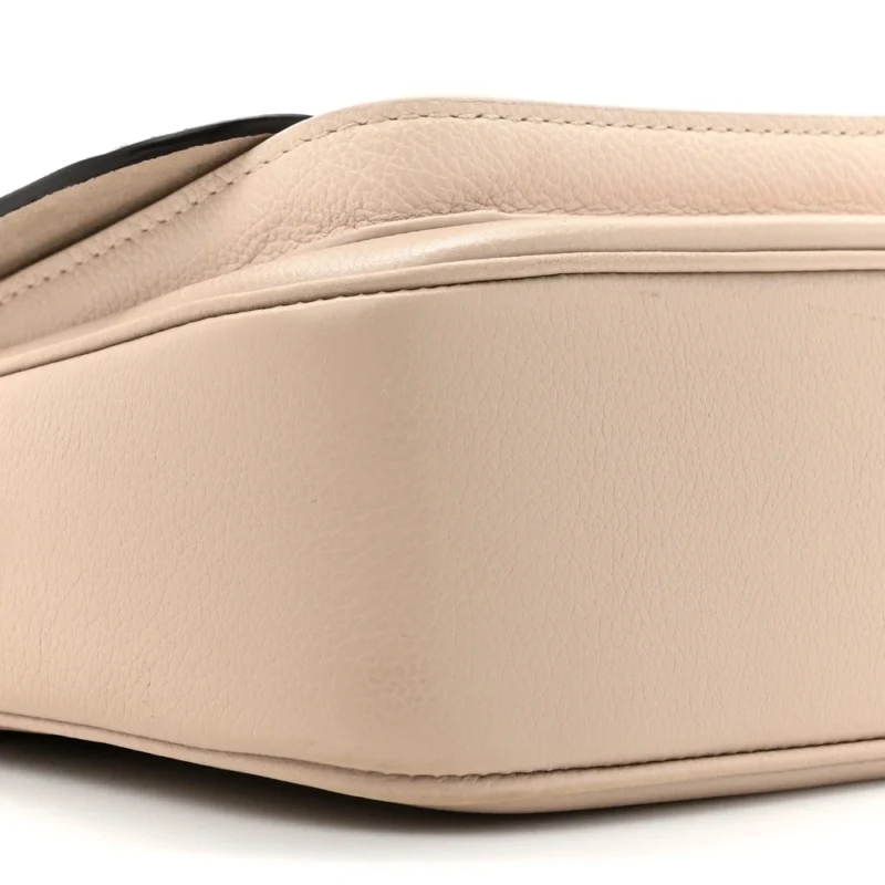 LOUIS VUITTON LOCKME TENDER GREIGE GRAINED CALFSKIN LEATHER GOLD HARDWARE - Image 4