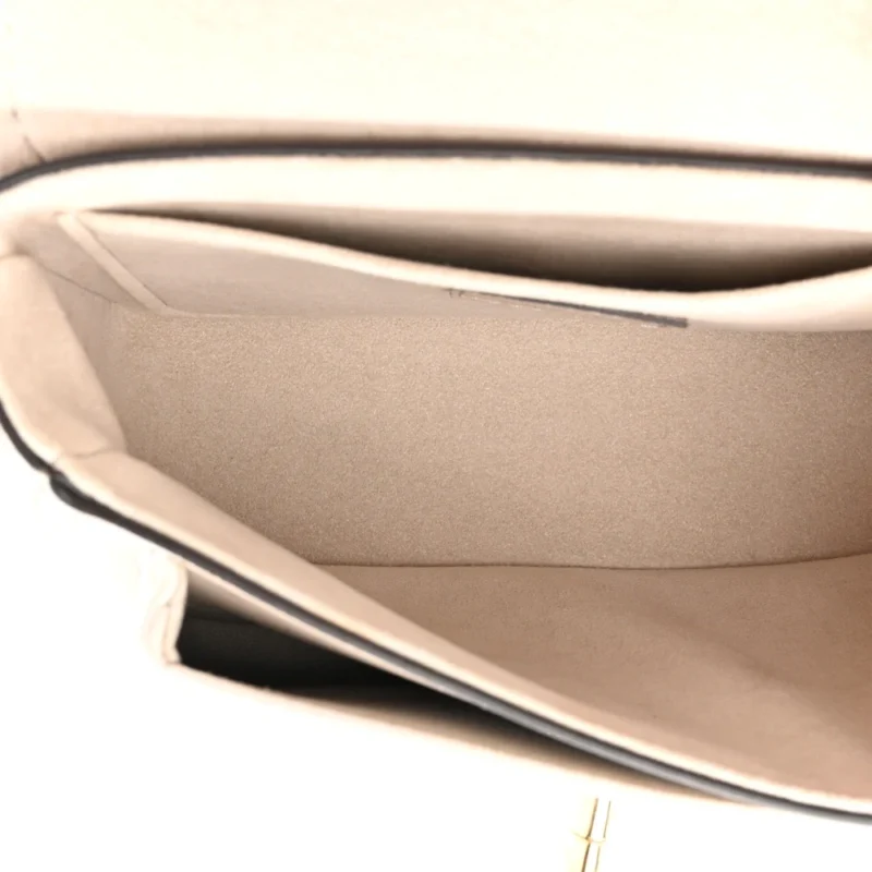 LOUIS VUITTON LOCKME TENDER GREIGE GRAINED CALFSKIN LEATHER GOLD HARDWARE - Image 7