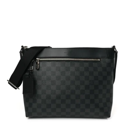 LOUIS VUITTON MICK PM DAMIER GRAPHITE CANVAS SILVER HARDWARE