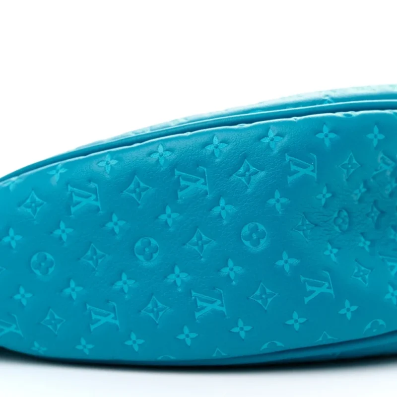 LOUIS VUITTON LOOP PM BLUE NANOGRAM EMBOSSED CALFSKIN LEATHER GOLD HARDWARE - Image 4