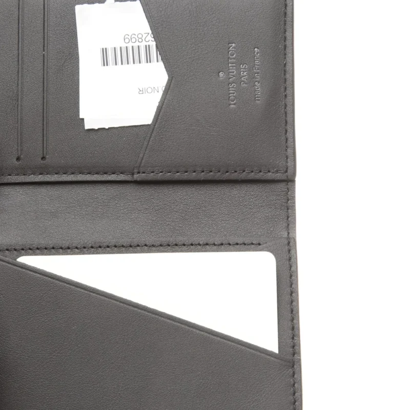 LOUIS VUITTON SMALL POCKET ORGANIZER BLACK MONOGRAM CALFSKIN LEATHER - Image 3