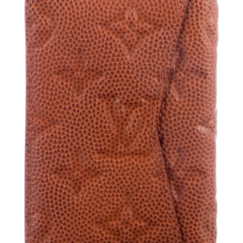LOUIS VUITTON SMALL POCKET ORGANIZER BROWN PRINTED BASKETBALL LEATHER - Image 2