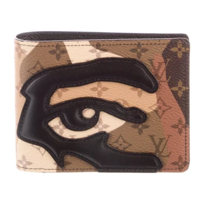 LOUIS VUITTON MEDIUM MULTIPLE WALLET BROWN PRINTED MONOGRAM CANVAS