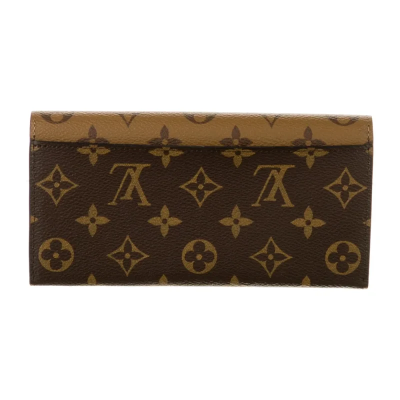 LOUIS VUITTON MEDIUM EMILIE WALLET MONOGRAM COATED CANVAS GOLD HARDWARE - Image 2