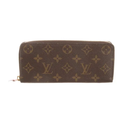 LOUIS VUITTON CLEMENCE WALLET MONOGRAM CANVAS GOLD HARDWARE