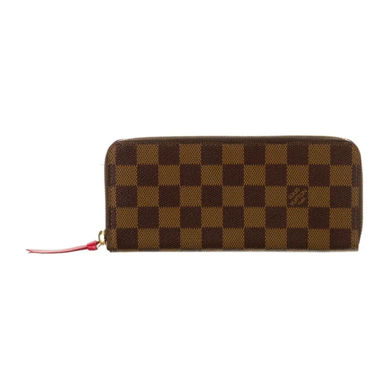 LOUIS VUITTON SMALL VICTORINE WALLET DAMIER AZUR COATED CANVAS GOLD HARDWARE