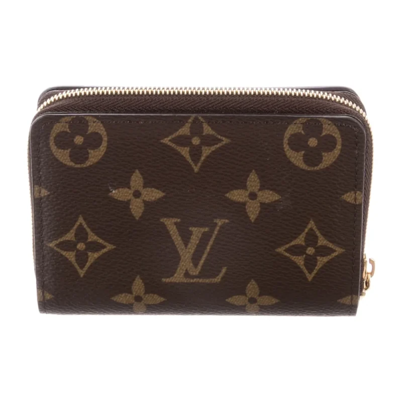 LOUIS VUITTON MEDIUM COMPACT WALLET MONOGRAM COATED CANVAS BRASS HARDWARE - Image 2