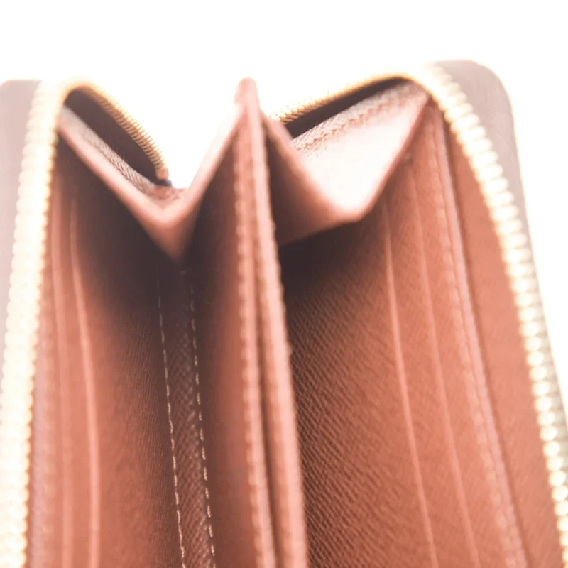LOUIS VUITTON SMALL ZIPPY COIN PURSE MONOGRAM COATED CANVAS GOLD HARDWARE - Image 3