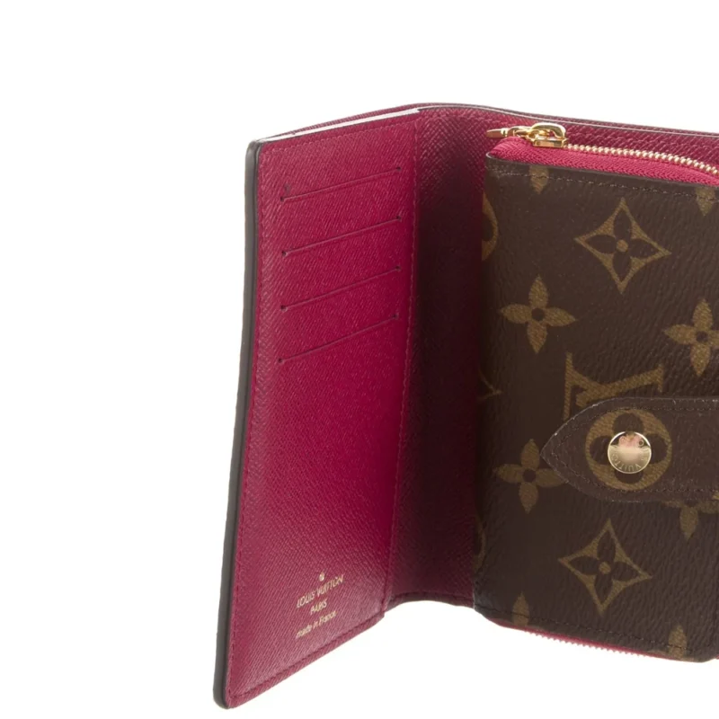 LOUIS VUITTON SMALL FRENCH PURSE WALLET MONOGRAM CANVAS GOLD HARDWARE - Image 3