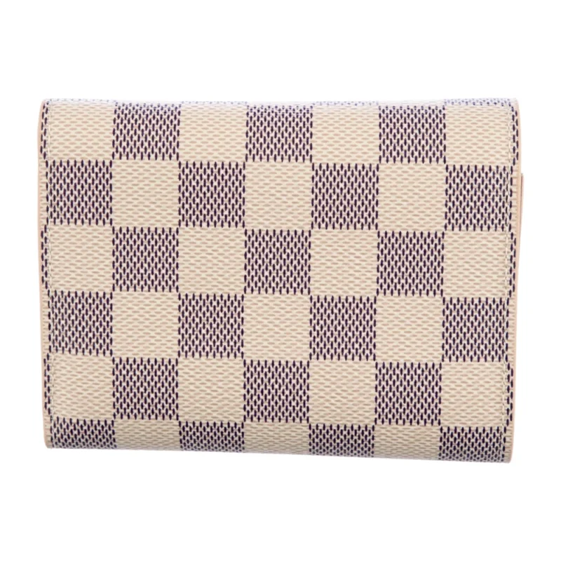 LOUIS VUITTON LARGE WALLET DAMIER EBENE PATTERN CANVAS & CLEMENCE LEATHER - Image 2