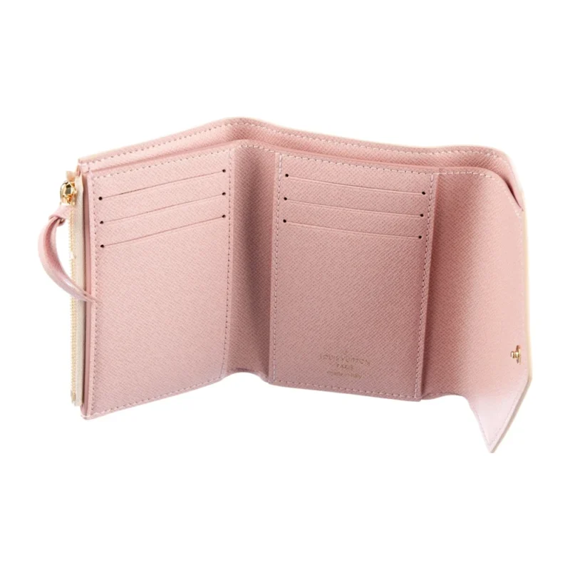 LOUIS VUITTON LARGE WALLET DAMIER EBENE PATTERN CANVAS & CLEMENCE LEATHER - Image 3