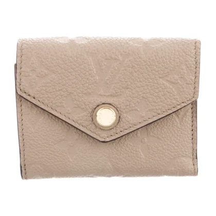 LOUIS VUITTON SMALL ZO?? WALLET BEIGE EMPREINTE LEATHER BRASS HARDWARE