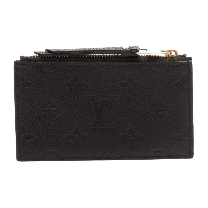 LOUIS VUITTON SMALL LV MONOGRAM POUCH BLACK EMPREINTE LEATHER - Image 2