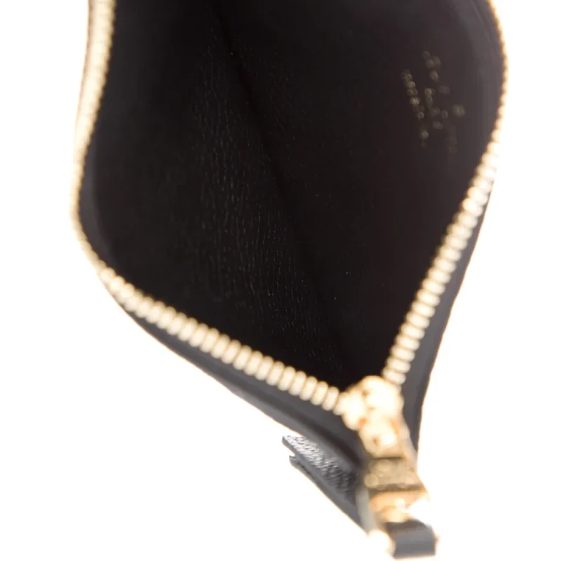 LOUIS VUITTON SMALL LV MONOGRAM POUCH BLACK EMPREINTE LEATHER - Image 3