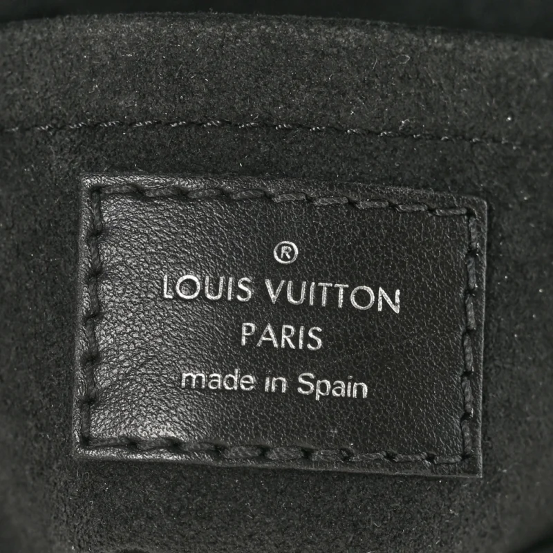 LOUIS VUITTON PRINT CAMERA BOX PM BLACK MONOGRAM CALFSKIN LEATHER SILVER HARDWARE - Image 2