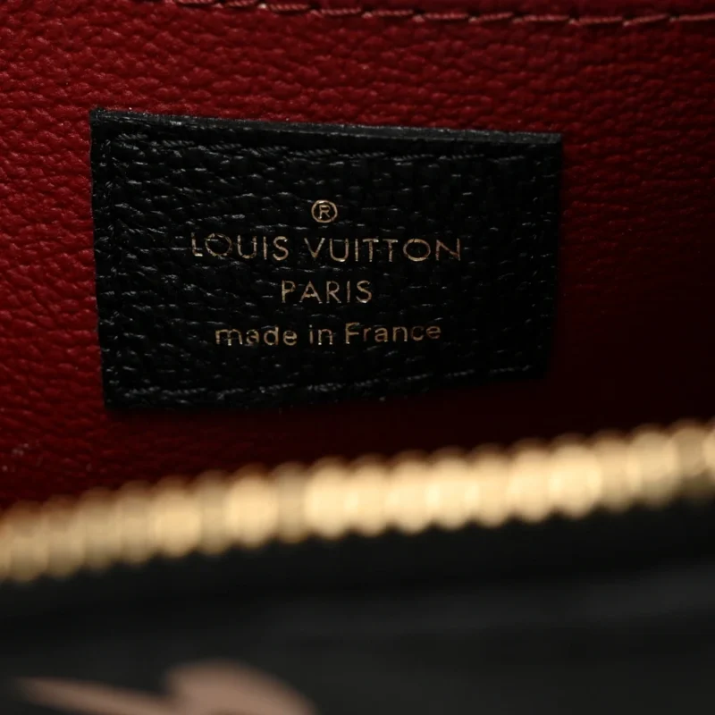 LOUIS VUITTON COSMETIC POUCH BB BLACK/BEIGE GIANT MONOGRAM EMPREINTE LEATHER - Image 2