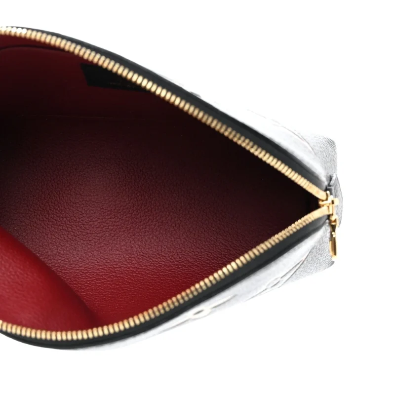 LOUIS VUITTON COSMETIC POUCH BB BLACK/BEIGE GIANT MONOGRAM EMPREINTE LEATHER - Image 5
