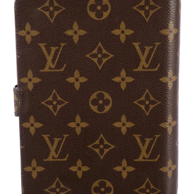LOUIS VUITTON SMALL AGENDA MONOGRAM COATED CANVAS GOLD HARDWARE - Image 2
