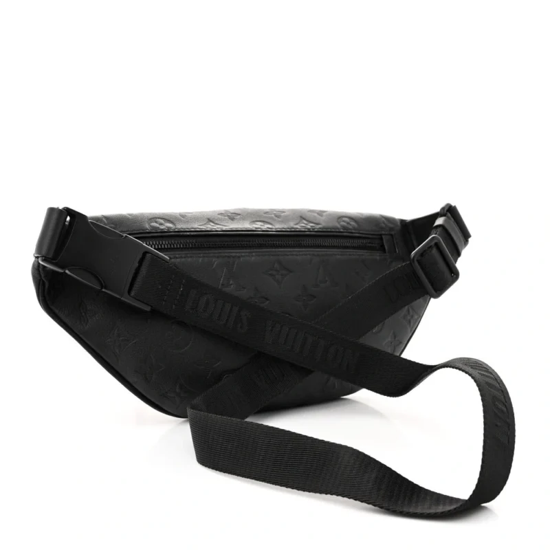 LOUIS VUITTON SHADOW DISCOVERY BUMBAG MM BLACK MONOGRAM CALFSKIN LEATHER BLACK HARDWARE - Image 3