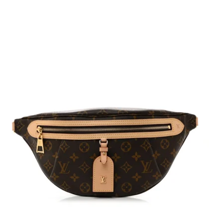 LOUIS VUITTON HIGH RISE BUMBAG PM MONOGRAM CANVAS GOLD HARDWARE