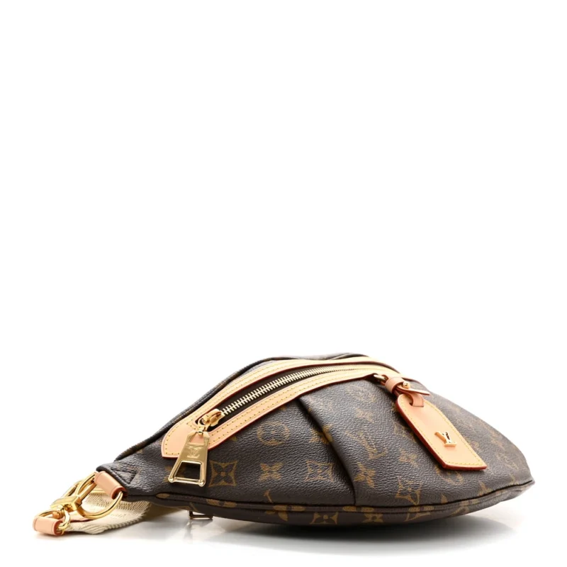 LOUIS VUITTON HIGH RISE BUMBAG PM MONOGRAM CANVAS GOLD HARDWARE - Image 5
