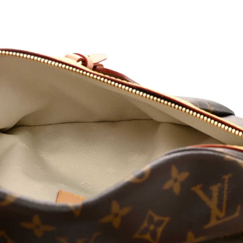 LOUIS VUITTON HIGH RISE BUMBAG PM MONOGRAM CANVAS GOLD HARDWARE - Image 6