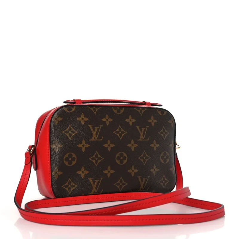 LOUIS VUITTON SAINTONGE PM COQUELICOT MONOGRAM CANVAS GOLD HARDWARE - Image 3