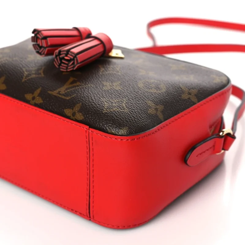 LOUIS VUITTON SAINTONGE PM COQUELICOT MONOGRAM CANVAS GOLD HARDWARE - Image 5