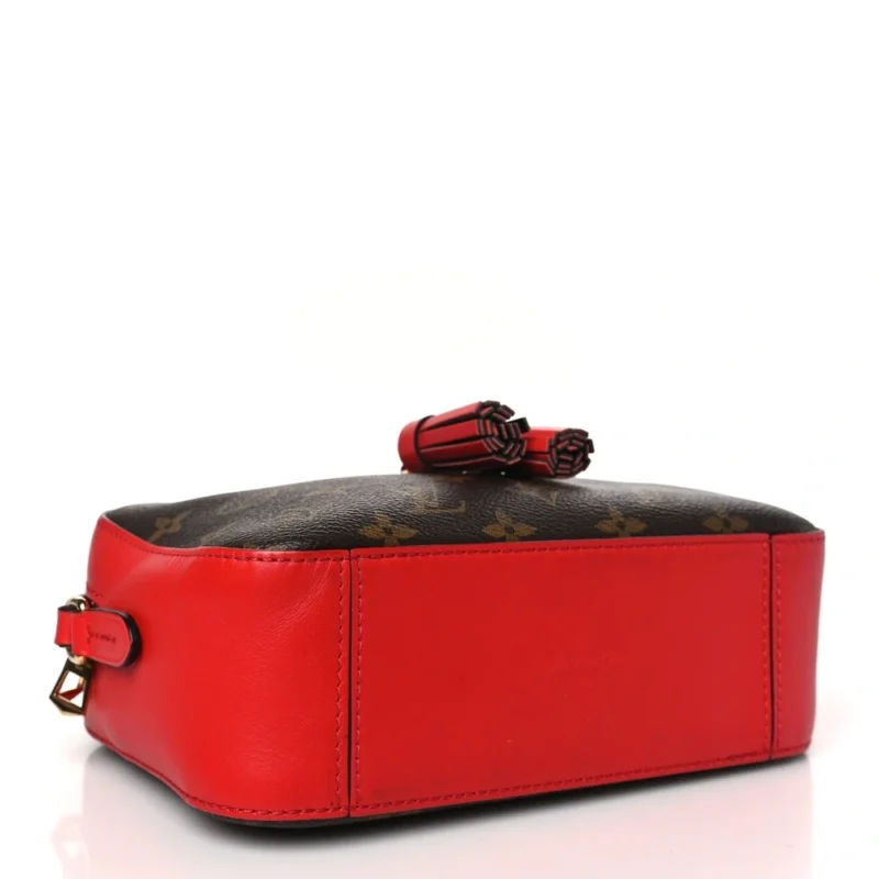 LOUIS VUITTON SAINTONGE PM COQUELICOT MONOGRAM CANVAS GOLD HARDWARE - Image 6