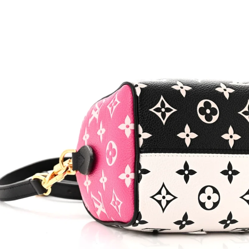 LOUIS VUITTON SPRING IN THE CITY SPEEDY BANDOULI??RE 20 BLACK/WHITE/PINK MONOGRAM EMPREINTE LEATHER - Image 4