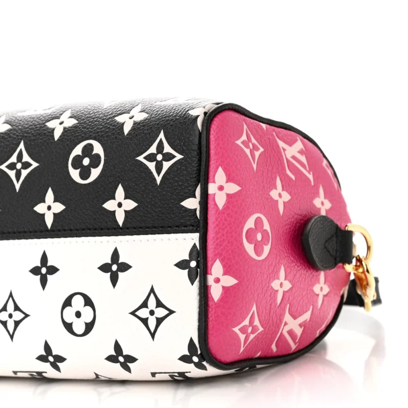 LOUIS VUITTON SPRING IN THE CITY SPEEDY BANDOULI??RE 20 BLACK/WHITE/PINK MONOGRAM EMPREINTE LEATHER - Image 5