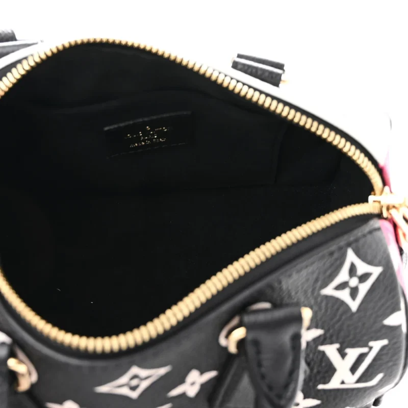 LOUIS VUITTON SPRING IN THE CITY SPEEDY BANDOULI??RE 20 BLACK/WHITE/PINK MONOGRAM EMPREINTE LEATHER - Image 7