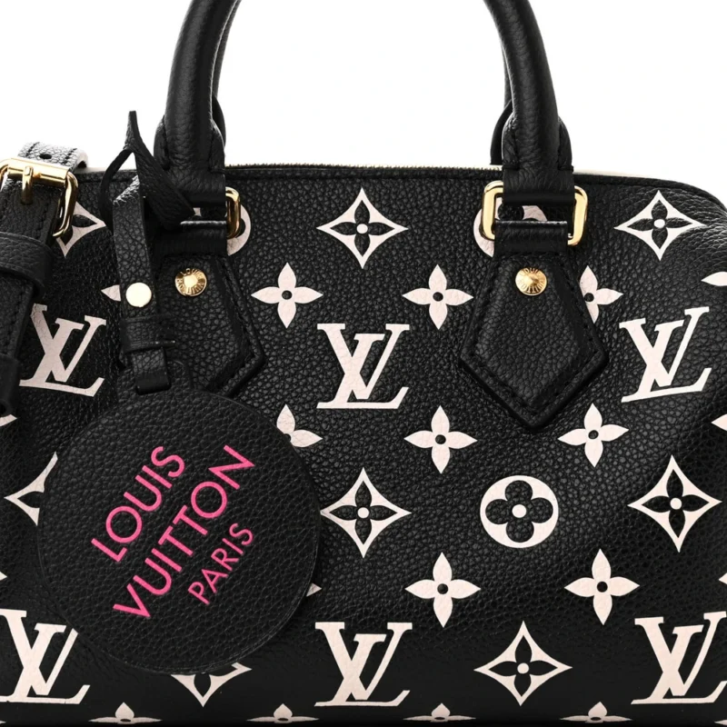 LOUIS VUITTON SPRING IN THE CITY SPEEDY BANDOULI??RE 20 BLACK/WHITE/PINK MONOGRAM EMPREINTE LEATHER - Image 8