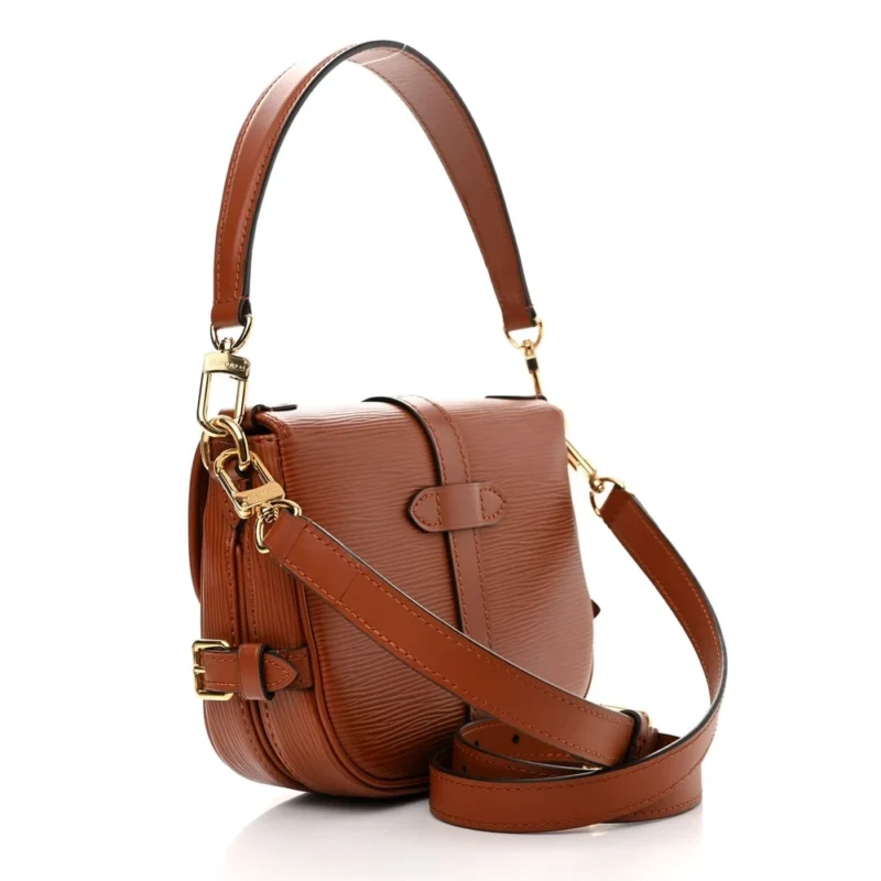 LOUIS VUITTON SAUMUR BB COGNAC EPI LEATHER BRASS HARDWARE - Image 3