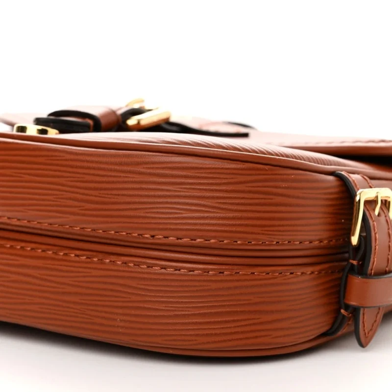 LOUIS VUITTON SAUMUR BB COGNAC EPI LEATHER BRASS HARDWARE - Image 4