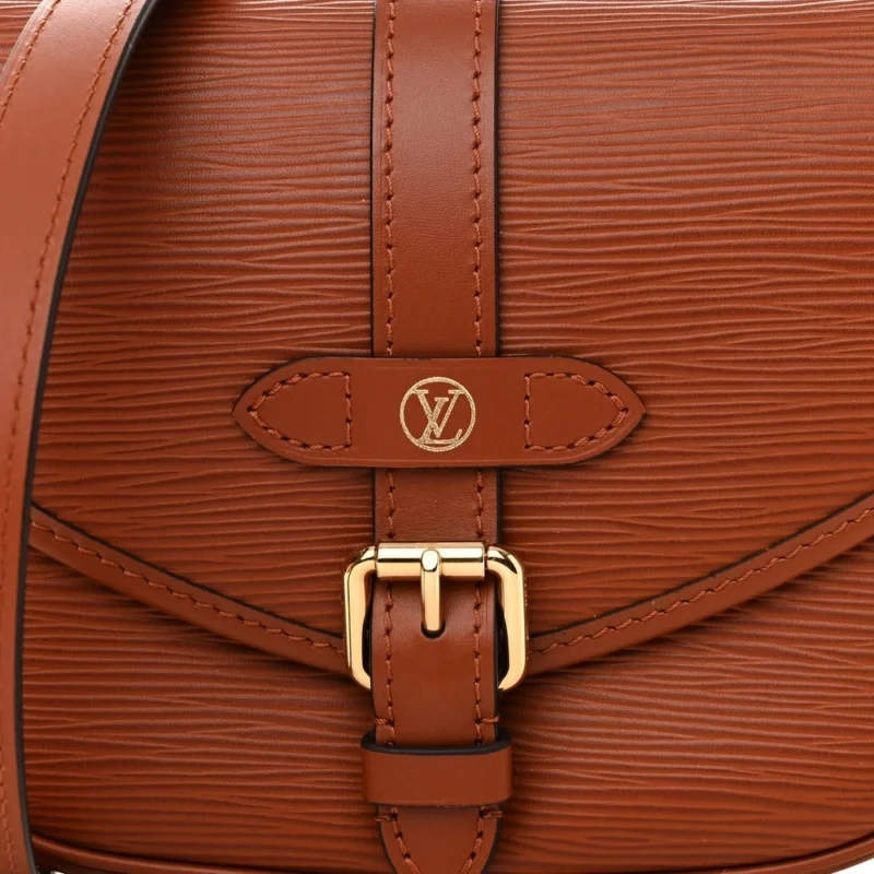 LOUIS VUITTON SAUMUR BB COGNAC EPI LEATHER BRASS HARDWARE - Image 8