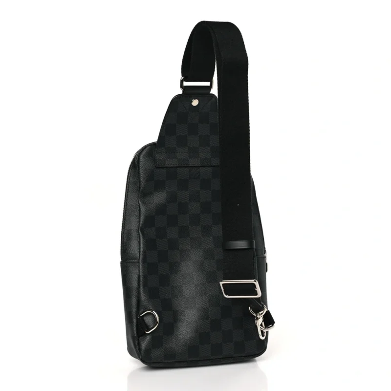 LOUIS VUITTON AVENUE SLING BACKPACK MM DAMIER GRAPHITE CANVAS SILVER HARDWARE - Image 3