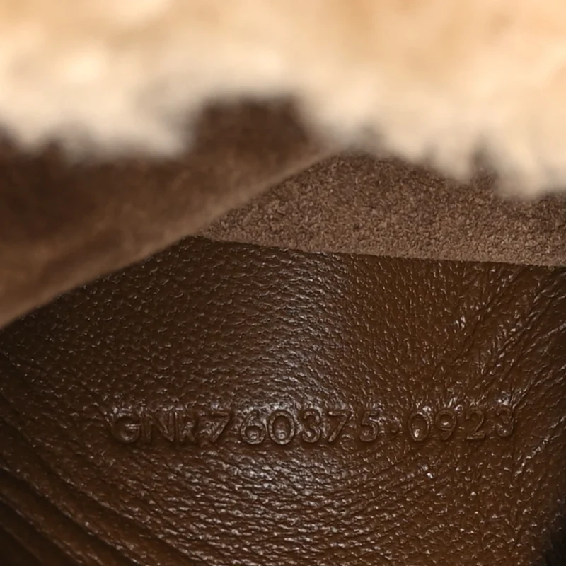 SAINT LAURENT MINI LE 5 ?? 7 HOBO NATURAL BEIGE SHEARLING GOLD HARDWARE - Image 9